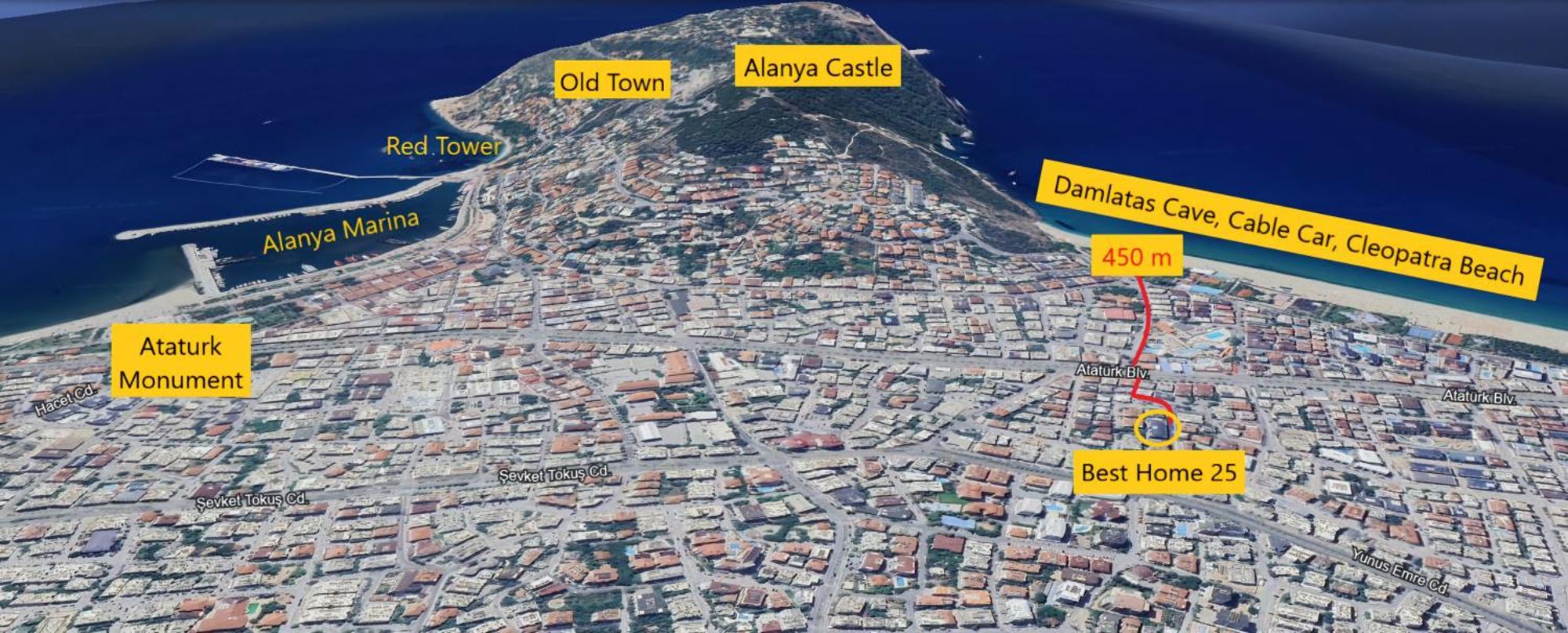 Best Home 25 - Cleopatra Exclusive, Center Alanya Esterno foto